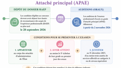 Examen professionnel d'attaché principal 2026.